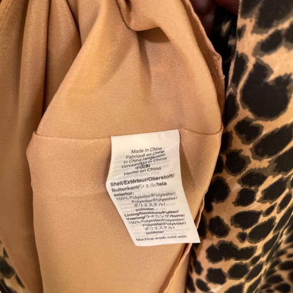 J. Crew Factory Ruffleneck Leopard Dress - Picture 7 of 14